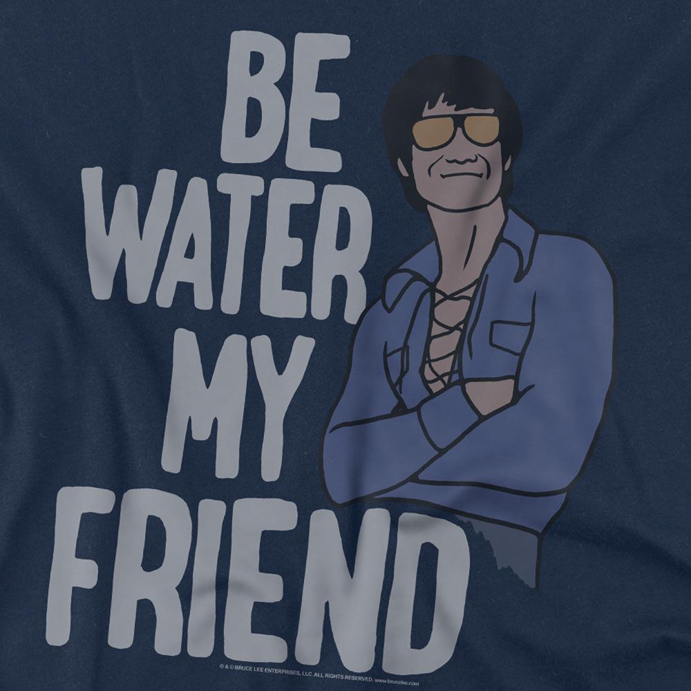 Navy - Side - Bruce Lee Unisex Adult The Shapeless T-Shirt