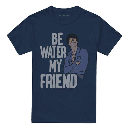 Navy - Front - Bruce Lee Unisex Adult The Shapeless T-Shirt