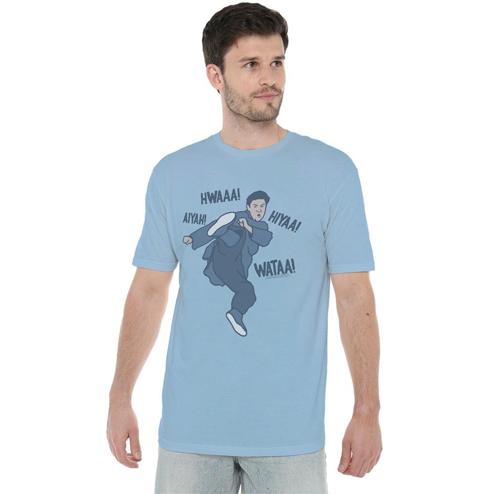 Light Blue - Lifestyle - Bruce Lee Unisex Adult The Hiya! T-Shirt