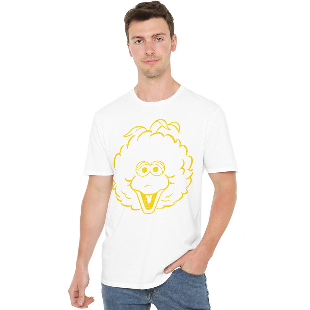 White - Lifestyle - Sesame Street Unisex Adult Big Bird T-Shirt
