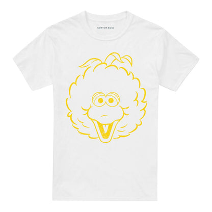 White - Front - Sesame Street Unisex Adult Big Bird T-Shirt