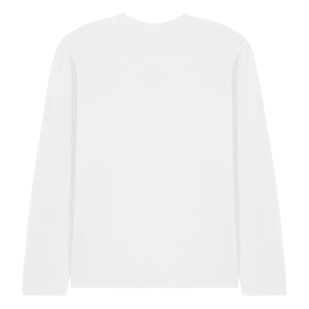 White - Back - Sesame Street Unisex Adult Bert Mono Long-Sleeved T-Shirt