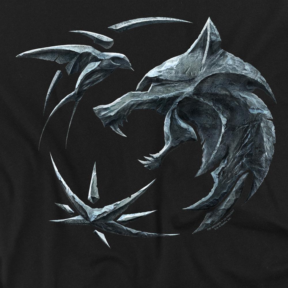 Black - Side - The Witcher Unisex Adult Destiny Crest Long-Sleeved T-Shirt