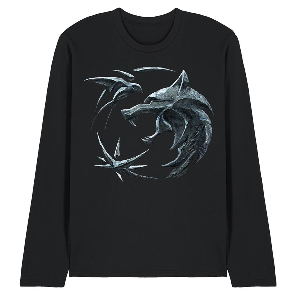Black - Front - The Witcher Unisex Adult Destiny Crest Long-Sleeved T-Shirt