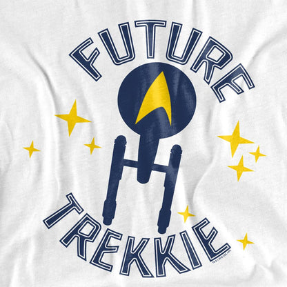 White - Side - Star Trek Unisex Adult Future Trekkie T-Shirt