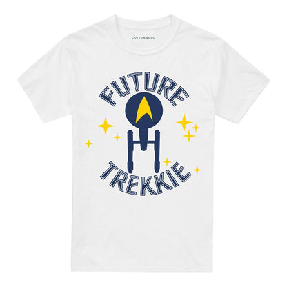 White - Front - Star Trek Unisex Adult Future Trekkie T-Shirt