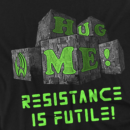 Black - Side - Star Trek Unisex Adult Borg Blocks T-Shirt
