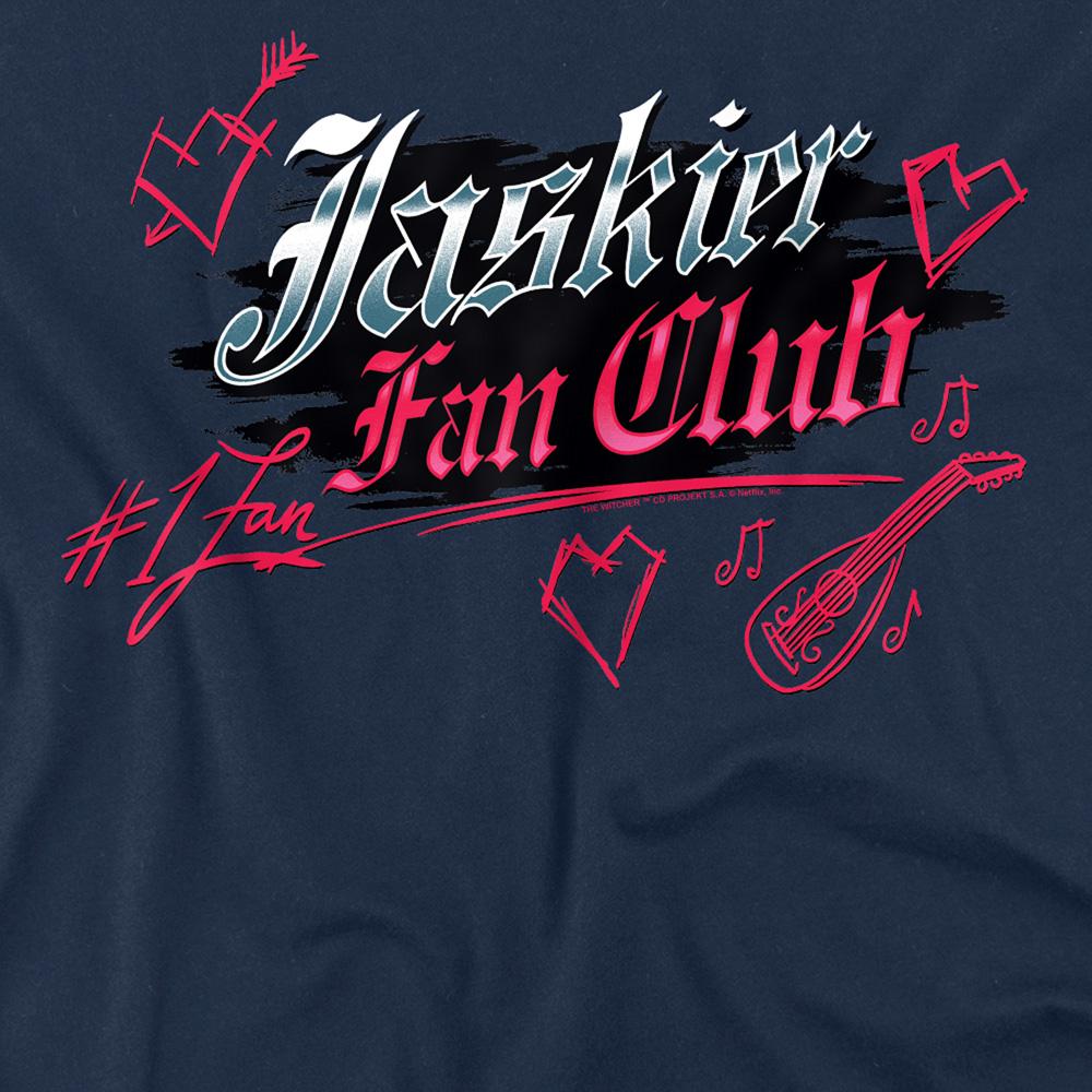 Navy - Side - The Witcher Unisex Adult Jaskier Club T-Shirt
