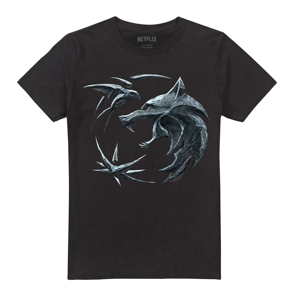 Black - Front - The Witcher Unisex Adult Destiny Crest T-Shirt