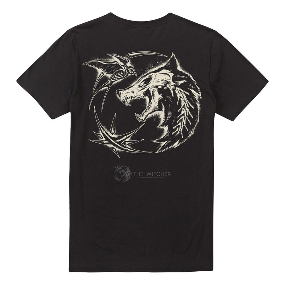 Black - Back - The Witcher Unisex Adult Bones T-Shirt