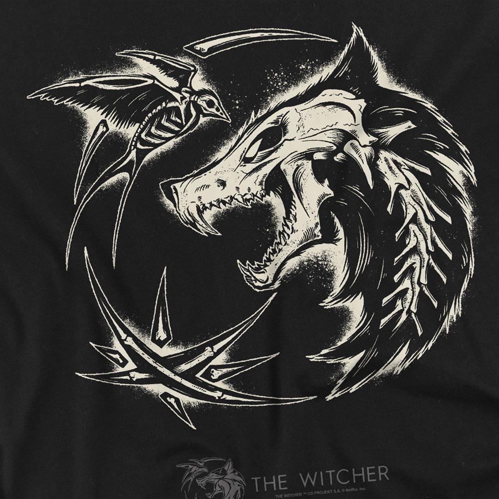 Black - Side - The Witcher Unisex Adult Bones T-Shirt