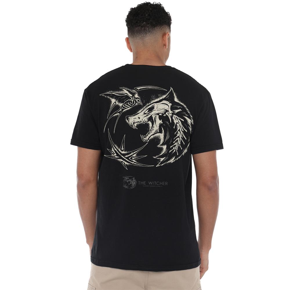 Black - Pack Shot - The Witcher Unisex Adult Bones T-Shirt
