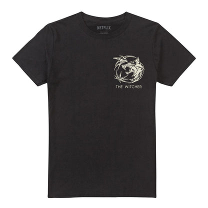 Black - Front - The Witcher Unisex Adult Bones T-Shirt