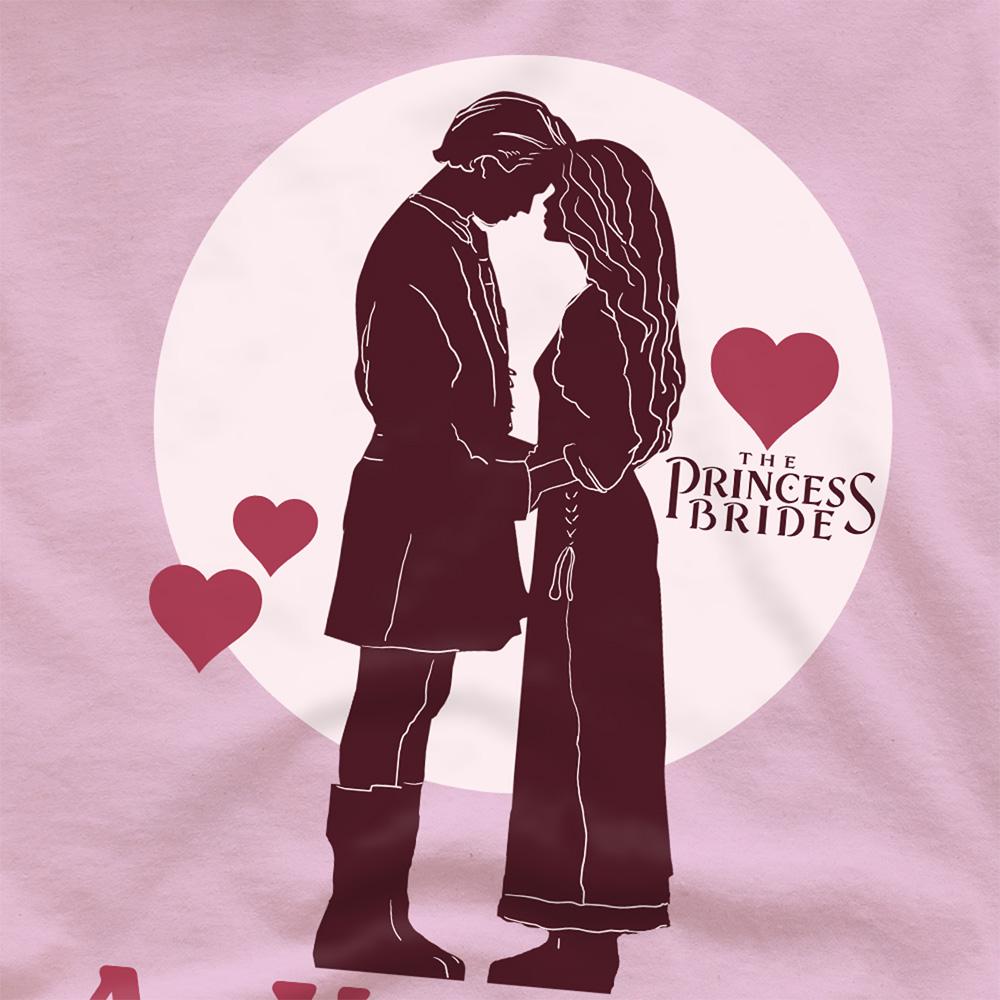 Pink - Side - The Princess Bride Unisex Adult As You Wish Valentine`s Day T-Shirt