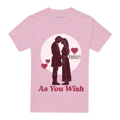 Pink - Front - The Princess Bride Unisex Adult As You Wish Valentine`s Day T-Shirt