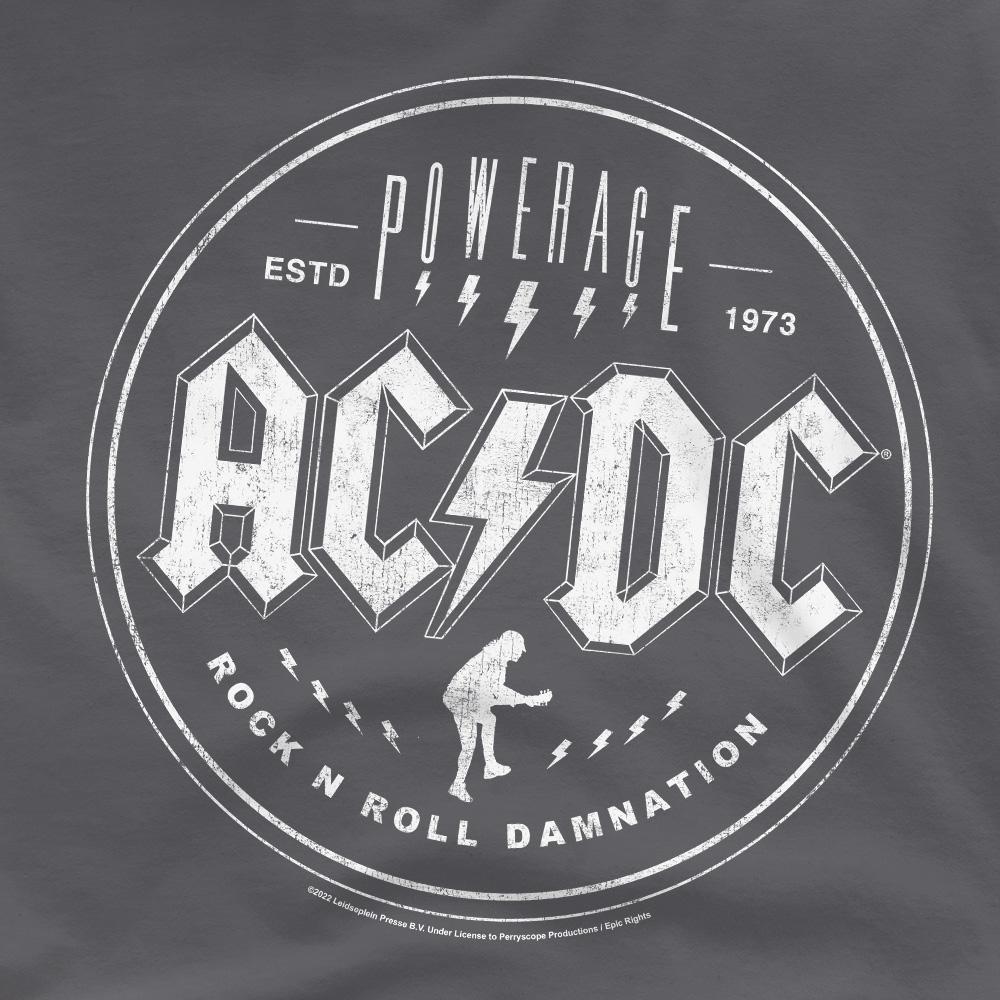 Charcoal - Side - AC-DC Unisex Adult Powerage T-Shirt