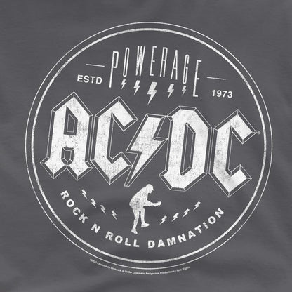 Charcoal - Side - AC-DC Unisex Adult Powerage T-Shirt
