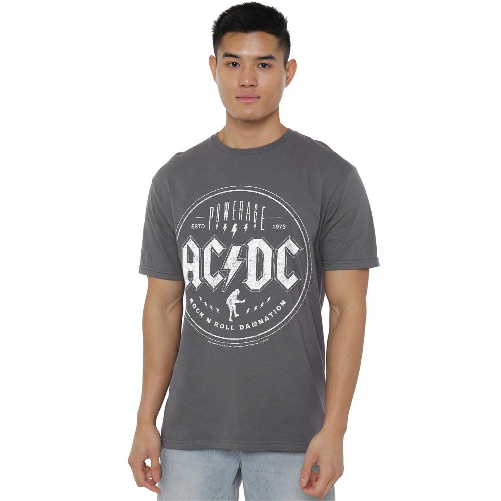Charcoal - Lifestyle - AC-DC Unisex Adult Powerage T-Shirt