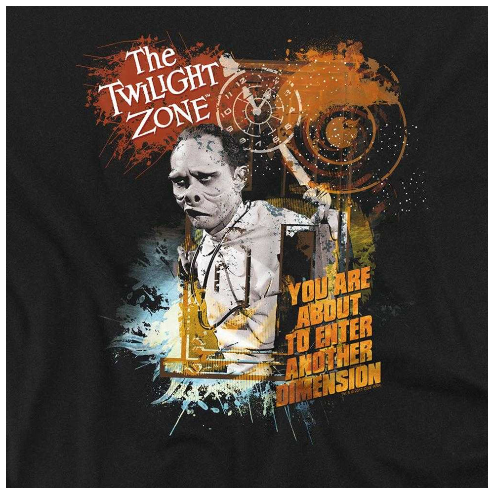Black - Side - The Twilight Zone Unisex Adult Enter At Own Risk Long-Sleeved T-Shirt