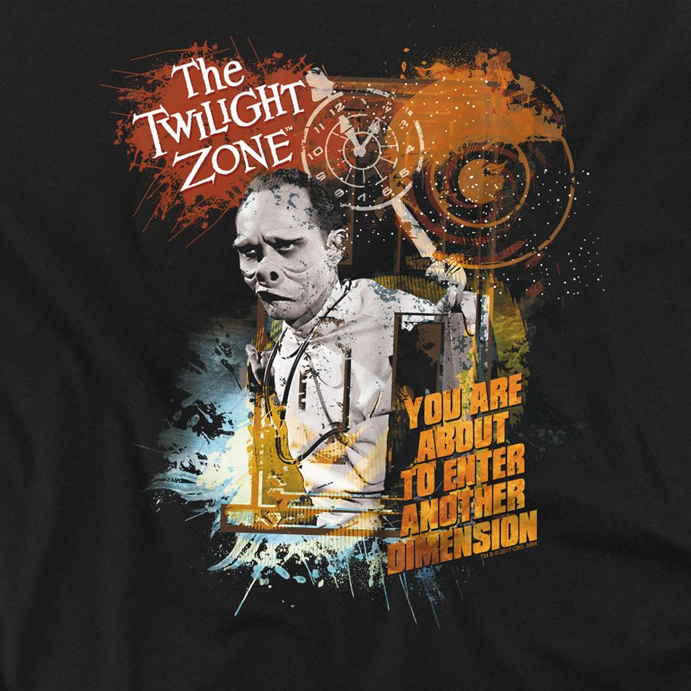 Black - Side - The Twilight Zone Unisex Adult Enter At Own Risk T-Shirt