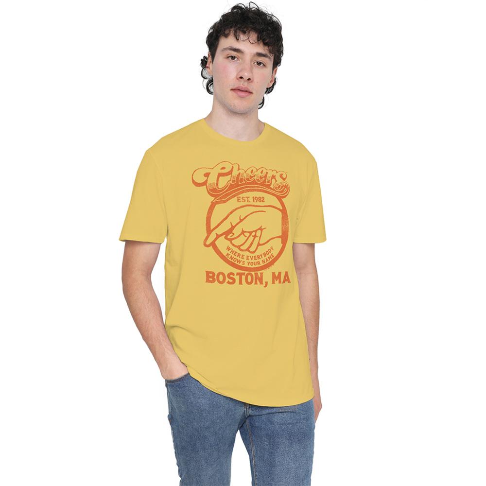 Banana Yellow - Lifestyle - Cheers Unisex Adult Cheers Boston T-Shirt