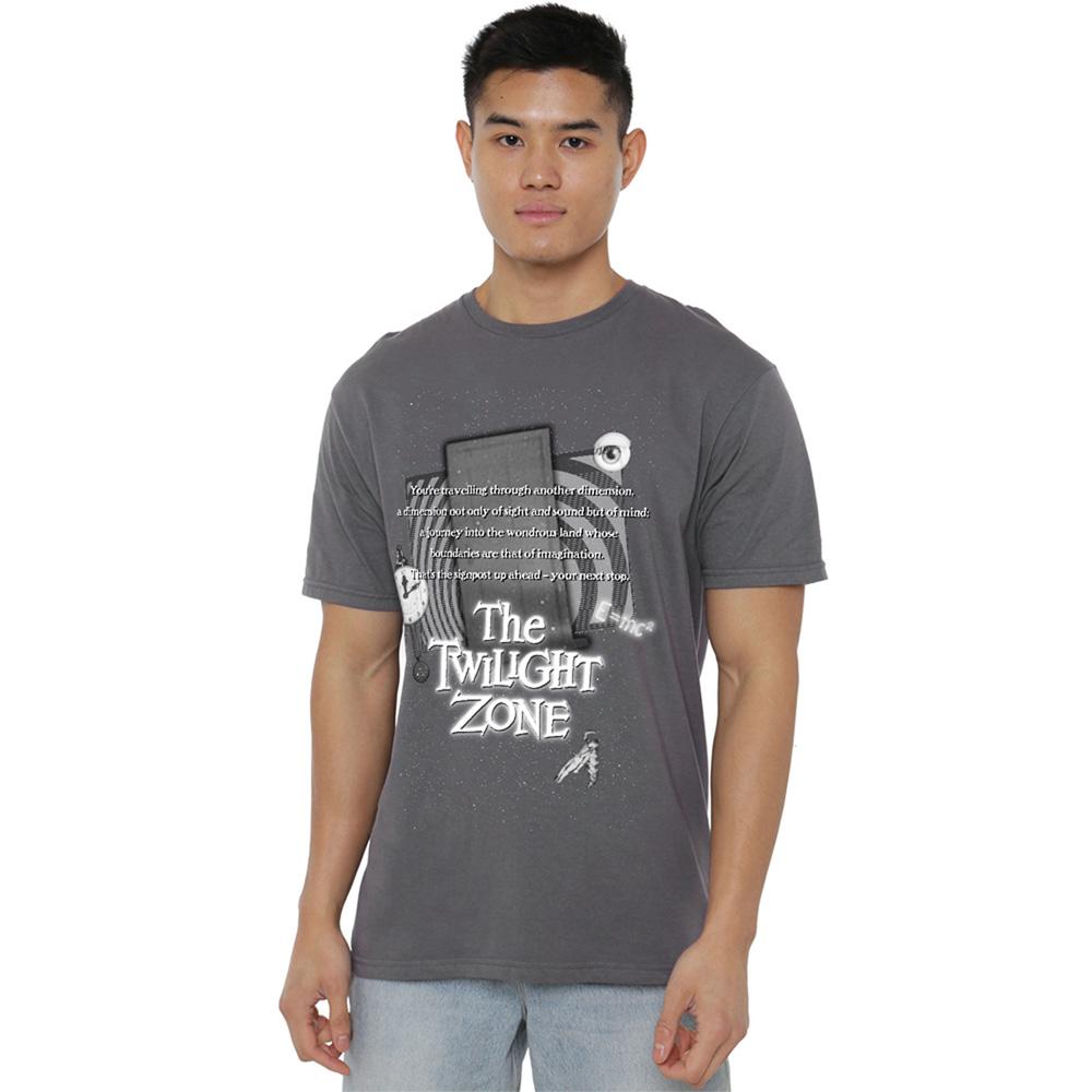 Charcoal - Lifestyle - The Twilight Zone Unisex Adult Monologue T-Shirt