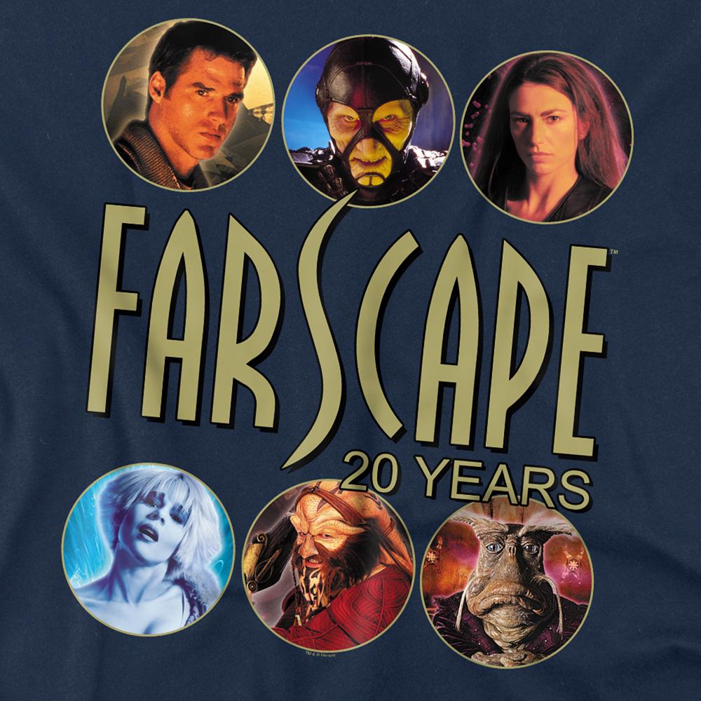 Navy - Side - Farscape Unisex Adult 20 Years T-Shirt