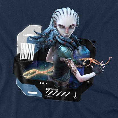 Navy - Side - Star Trek: Prodigy Unisex Adult Communications Officer Gwyndala T-Shirt