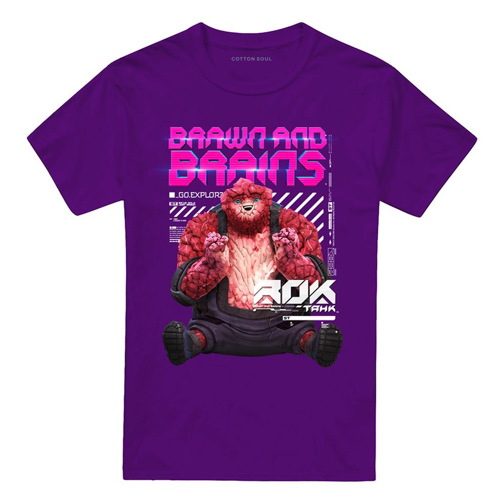 Purple - Front - Star Trek: Prodigy Unisex Adult Brawn And Brains Rok-Tahk T-Shirt