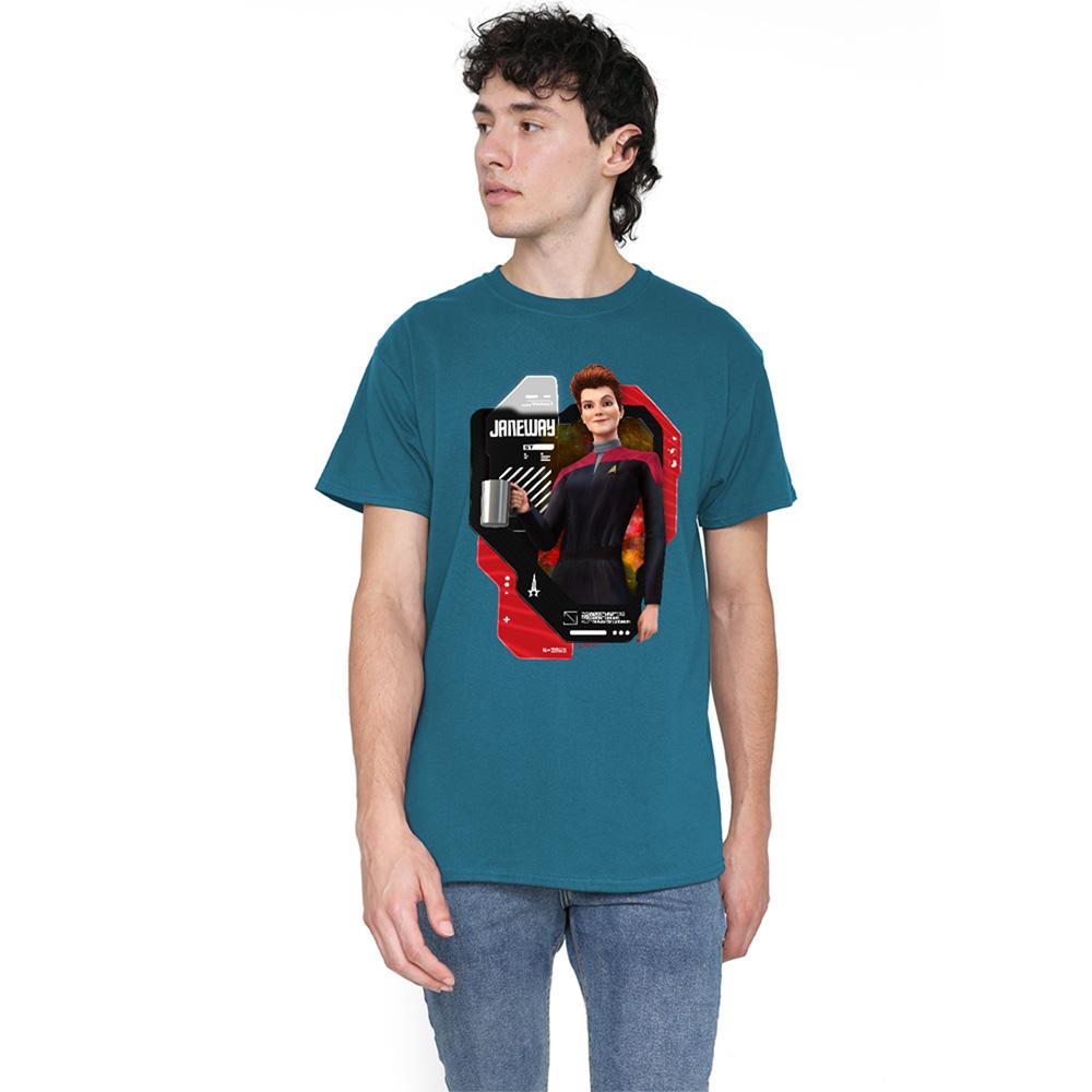 Slate Blue - Lifestyle - Star Trek: Prodigy Unisex Adult Protostar´S Eth Kathryn Janeway Hologram T-Shirt