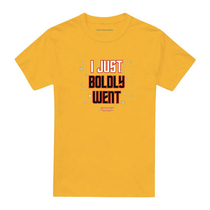 Gold - Front - Star Trek Unisex Adult I Just Boldly Went T-Shirt