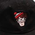 Black - Back - Wheres Wally? Mens Badge Baseball Cap