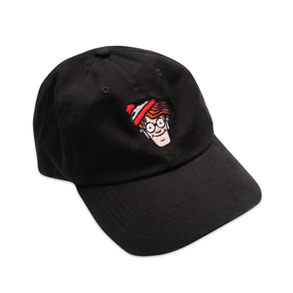 Black - Lifestyle - Wheres Wally? Mens Badge Baseball Cap