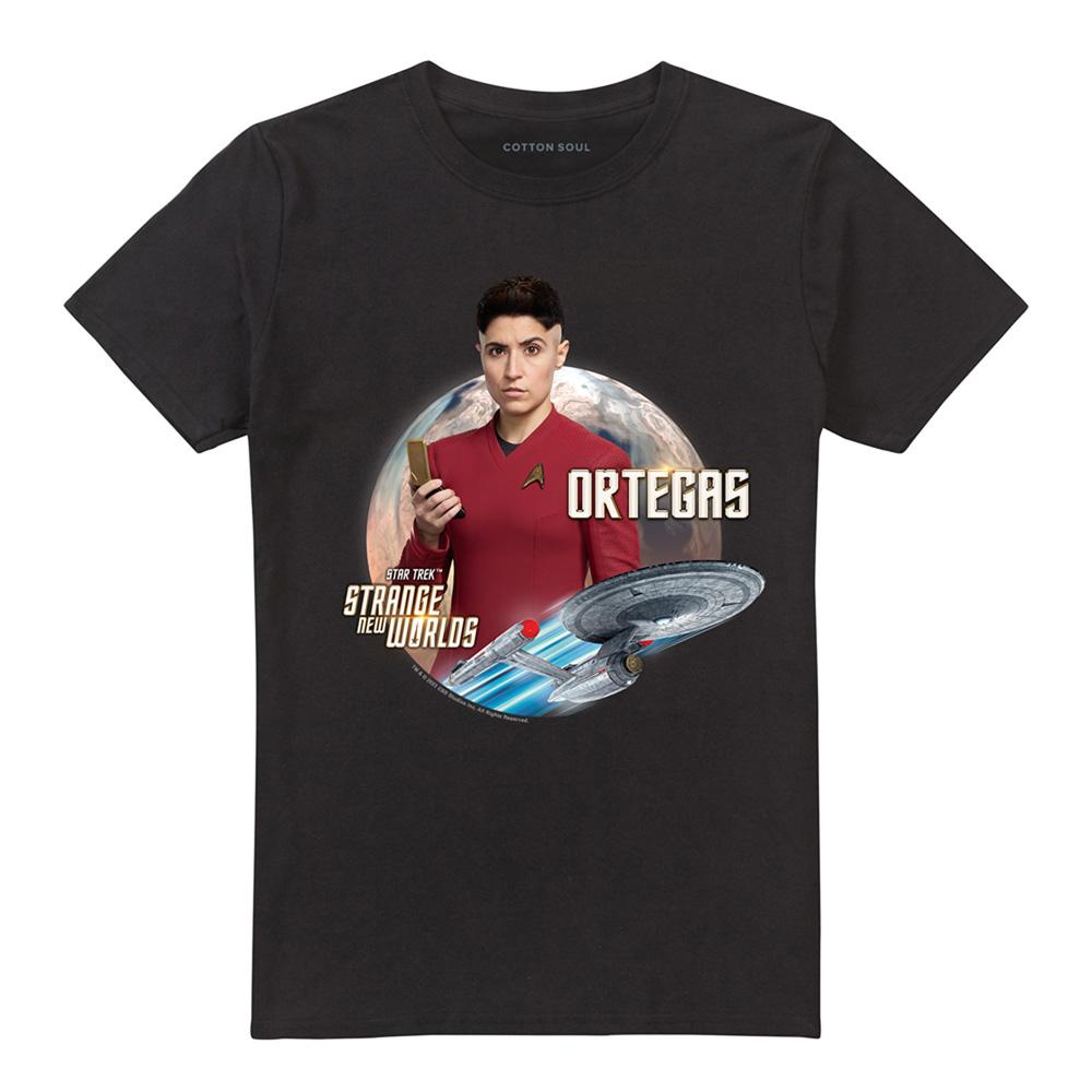 Black - Front - Star Trek: Strange New Worlds Unisex Adult Erica Ortegas T-Shirt