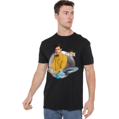 Black - Lifestyle - Star Trek: Strange New Worlds Unisex Adult Captain Kirk T-Shirt