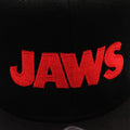 Black - Back - Jaws Mens Logo Snapback Baseball Cap