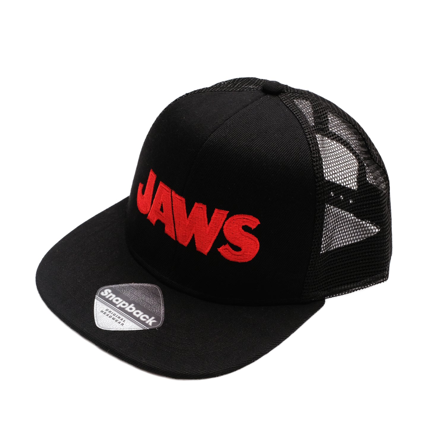 Black - Lifestyle - Jaws Mens Logo Snapback Baseball Cap