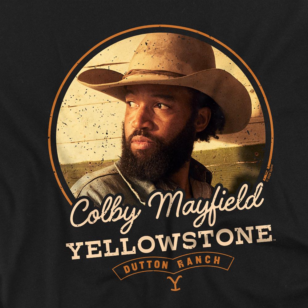 Black - Side - Yellowstone Unisex Adult Colby Mayfield T-Shirt