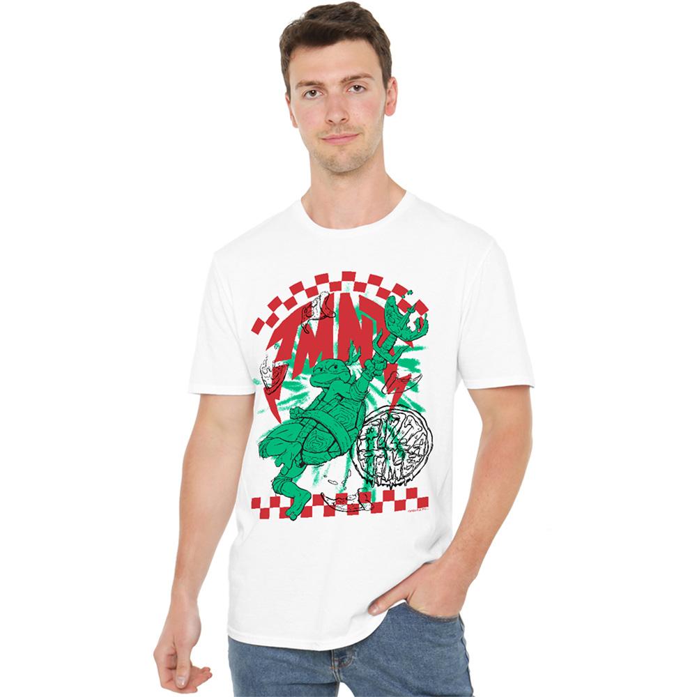White - Lifestyle - Teenage Mutant Ninja Turtles: Mutant Mayhem Unisex Adult Raphael Pizza T-Shirt