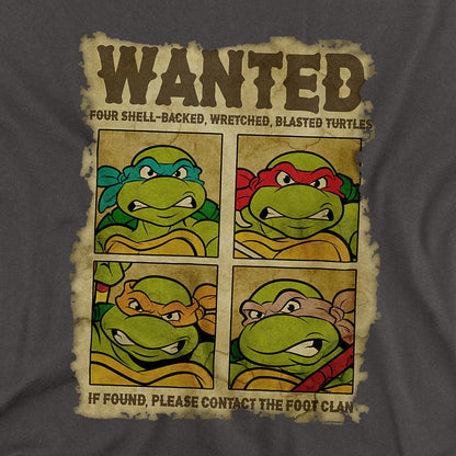 Charcoal - Back - Teenage Mutant Ninja Turtles Unisex Adult Shredder´s Most Wanted T-Shirt