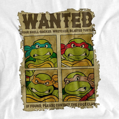 White - Back - Teenage Mutant Ninja Turtles Unisex Adult Shredder´s Most Wanted T-Shirt