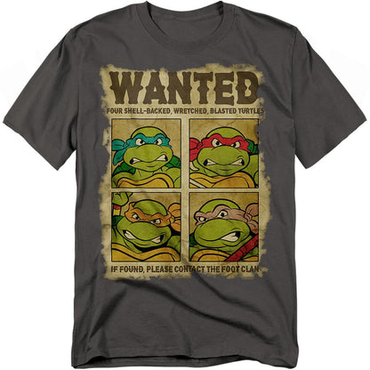 Charcoal - Front - Teenage Mutant Ninja Turtles Unisex Adult Shredder´s Most Wanted T-Shirt