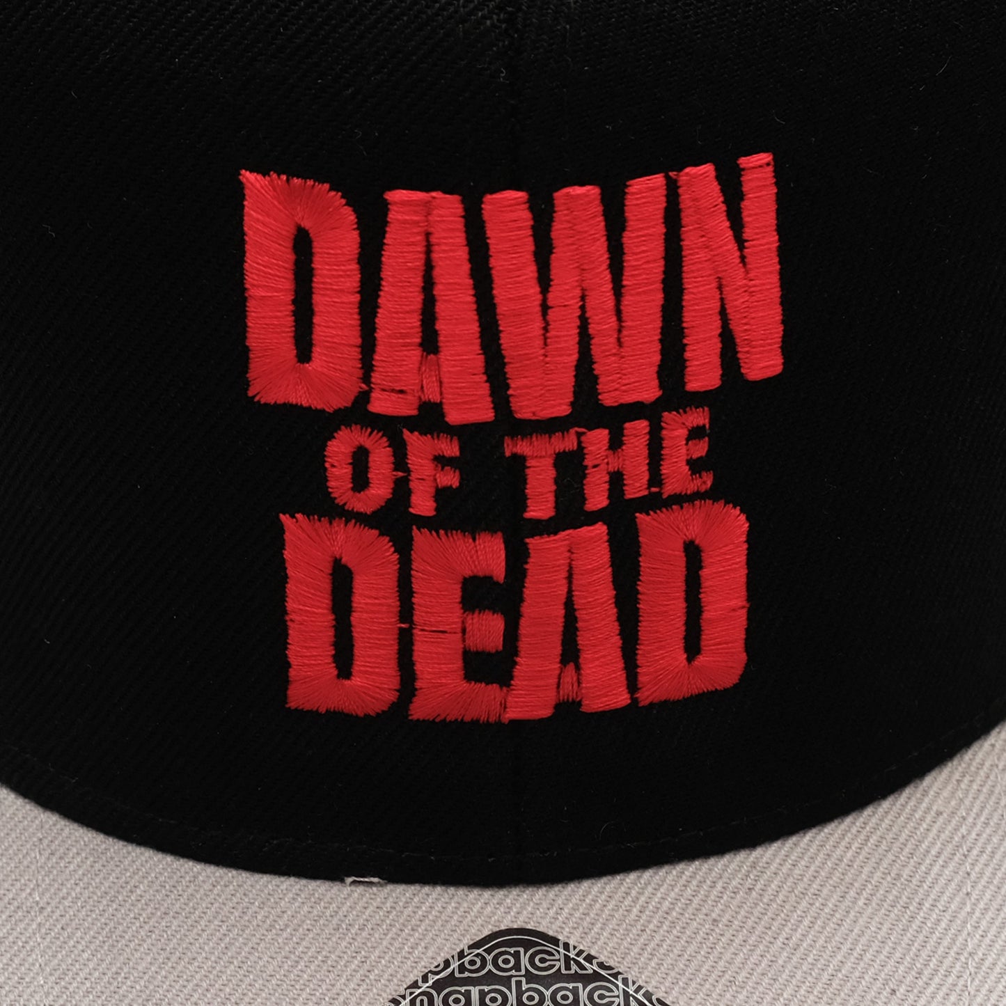 Black-Red-Grey - Back - Dawn Of The Dead Mens Logo Snapback Baseball Cap