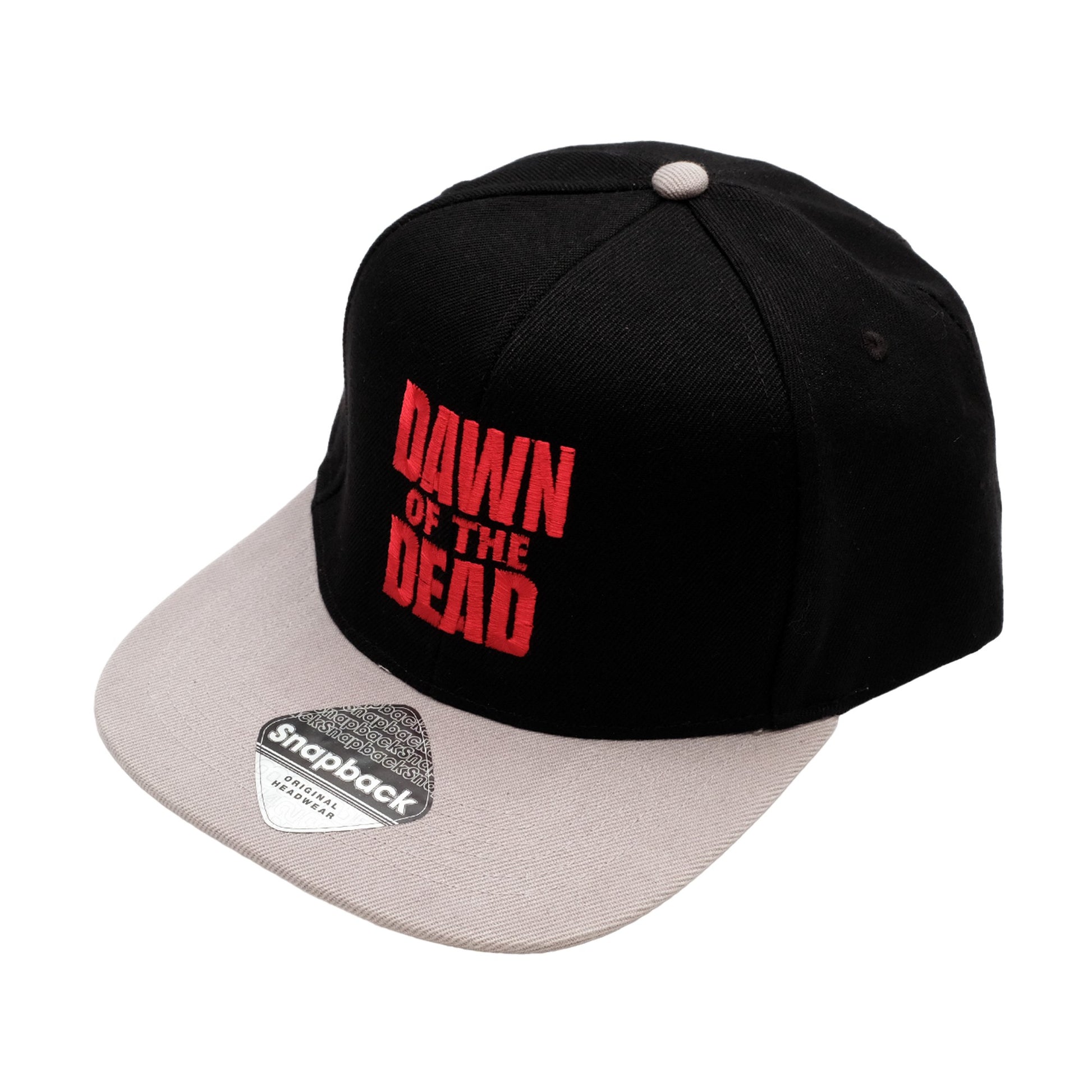 Black-Red-Grey - Side - Dawn Of The Dead Mens Logo Snapback Baseball Cap