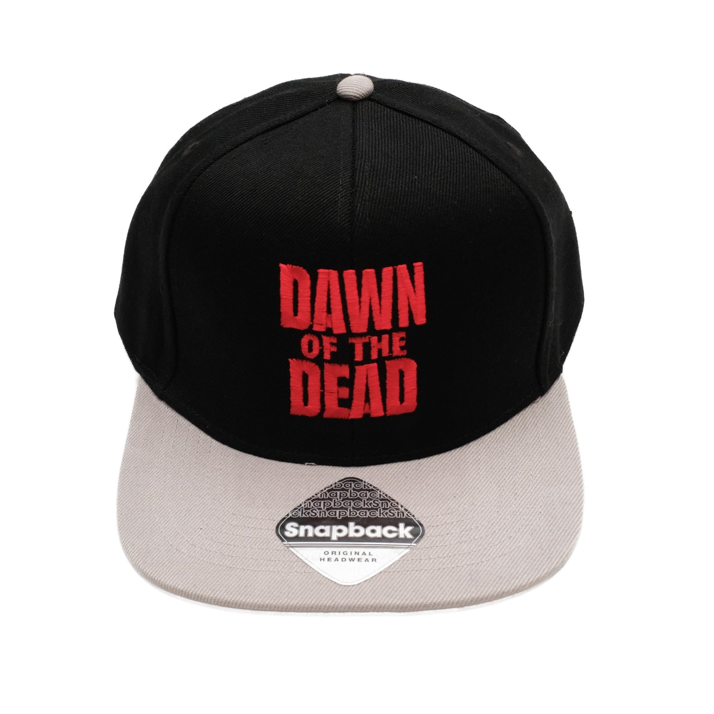 Black-Red-Grey - Front - Dawn Of The Dead Mens Logo Snapback Baseball Cap