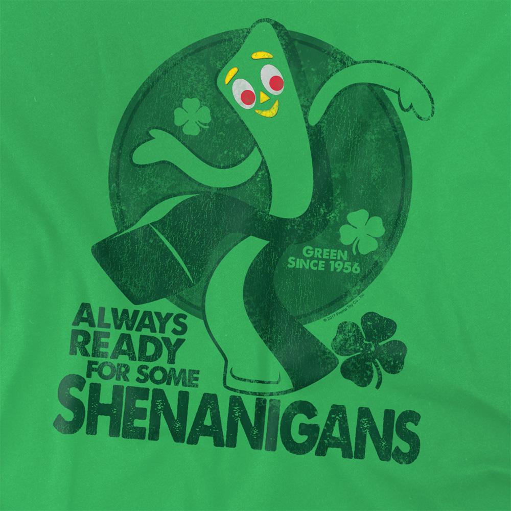 Kelly Green - Side - Gumby Unisex Adult More Shenanigans T-Shirt