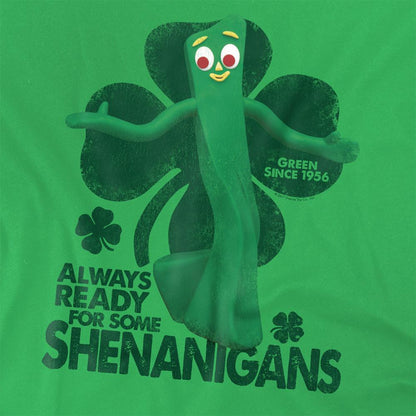 Kelly Green - Side - Gumby Unisex Adult Shenanigans T-Shirt