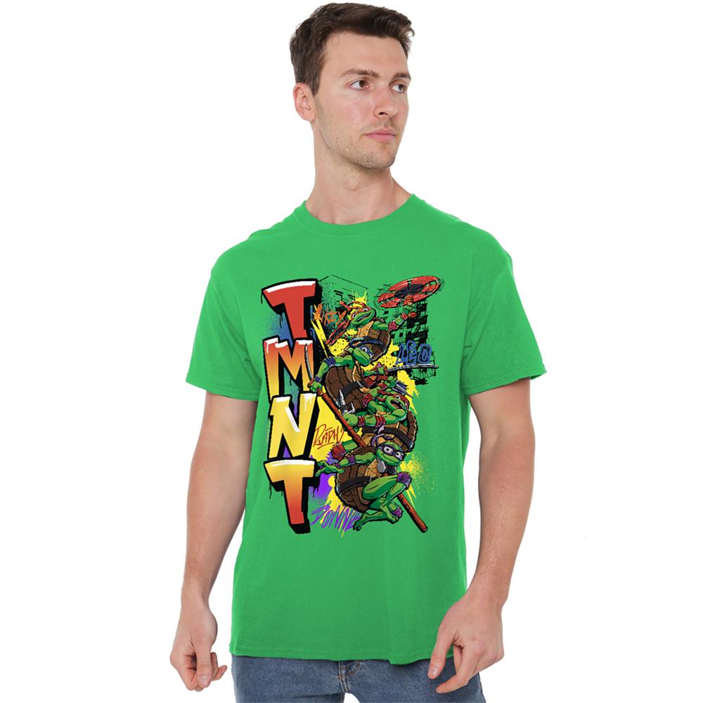 Kelly Green - Lifestyle - Teenage Mutant Ninja Turtles: Mutant Mayhem Unisex Adult NYC Graffiti T-Shirt