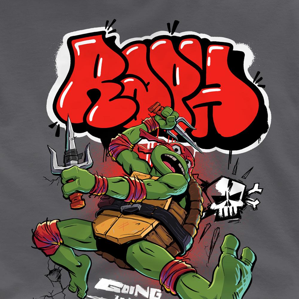 Charcoal - Side - Teenage Mutant Ninja Turtles: Mutant Mayhem Unisex Adult Raphael Ninja T-Shirt