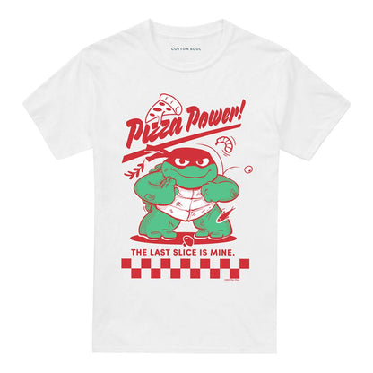 White - Front - Teenage Mutant Ninja Turtles: Mutant Mayhem Unisex Adult Pizza Power Raphael T-Shirt